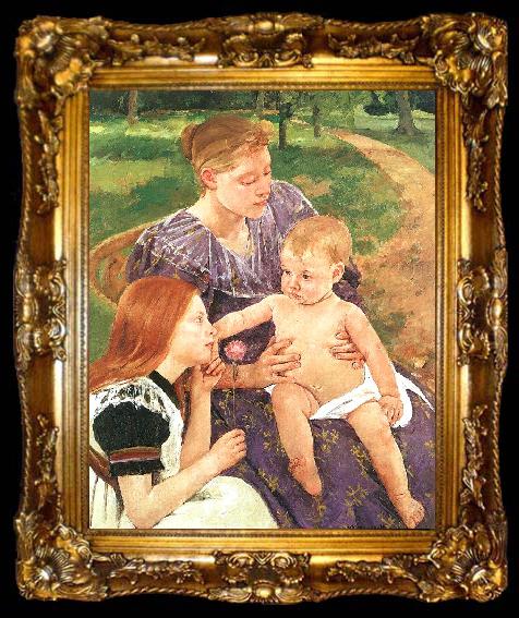 framed  Mary Cassatt The Family, ta009-2